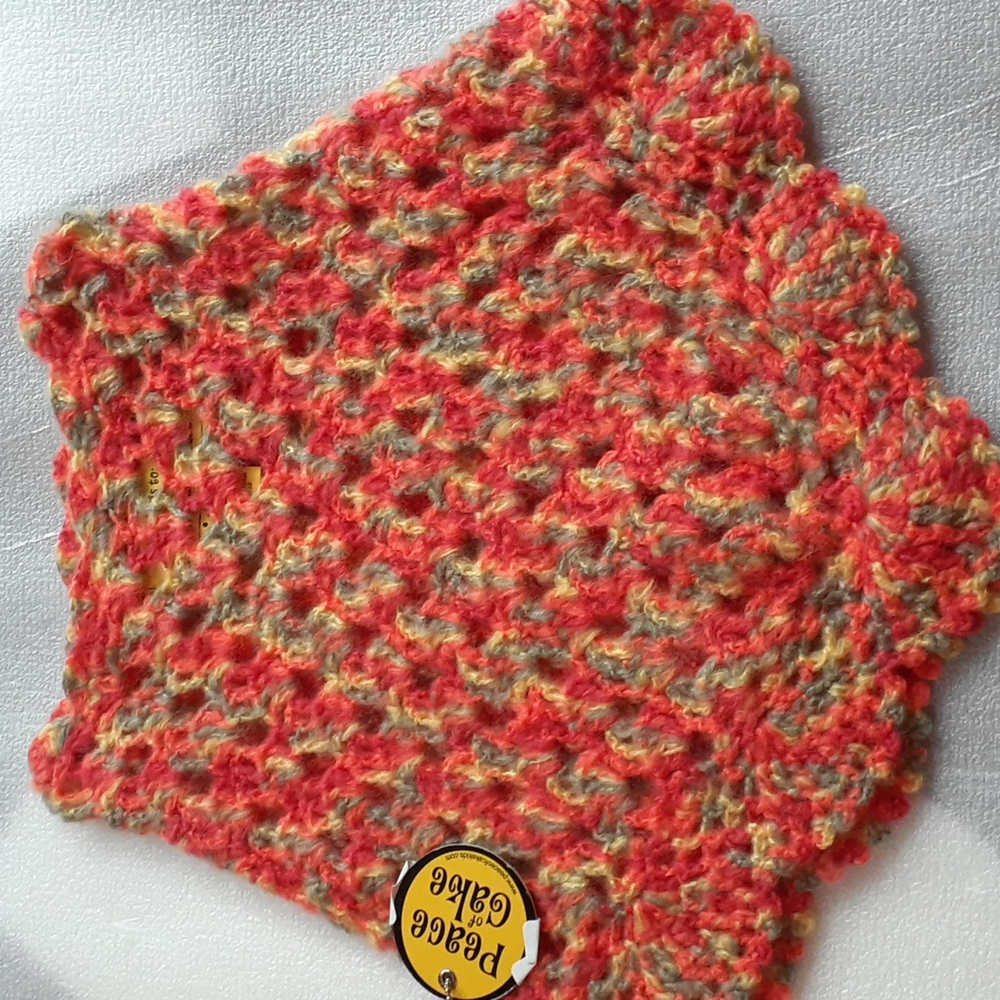 Peace of Cake Girl's Orange/Yellow Poncho